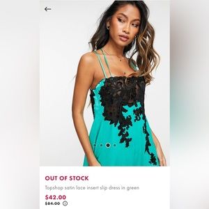 aqua Silk lace dress